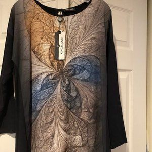 Elegant plus size tunic-top brand new